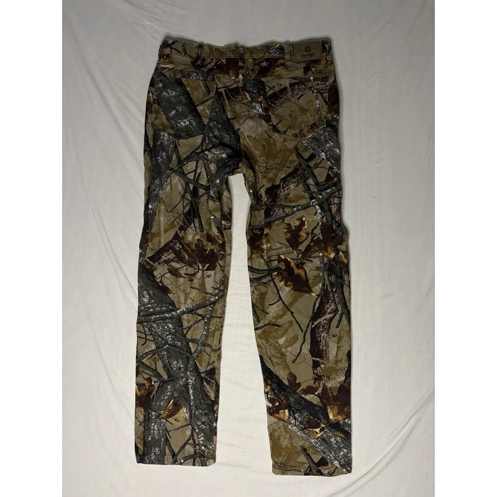 Wrangler Fusion 3D Camo Hunting Pants Men's Size 38x34 Straight Leg Flat Front